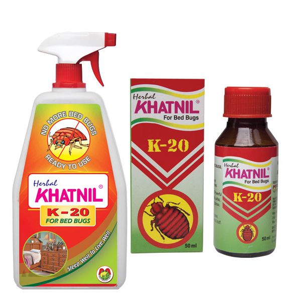 bottles of pesticide khatnil