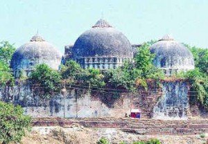 Rear view of Babri Masjid in Ayodhya. Source: wikimedia commons