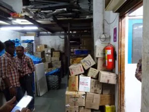 8 Big Bazaar uses Fire Escape for storage and backroom operations