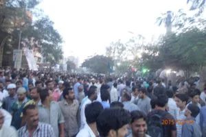 Crowd at AIMIM rally in Pune