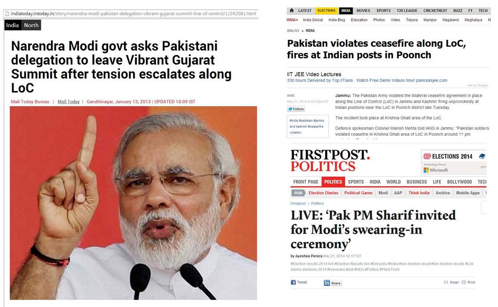 Modi on LoC conflicts and relations with Pakistan before and after