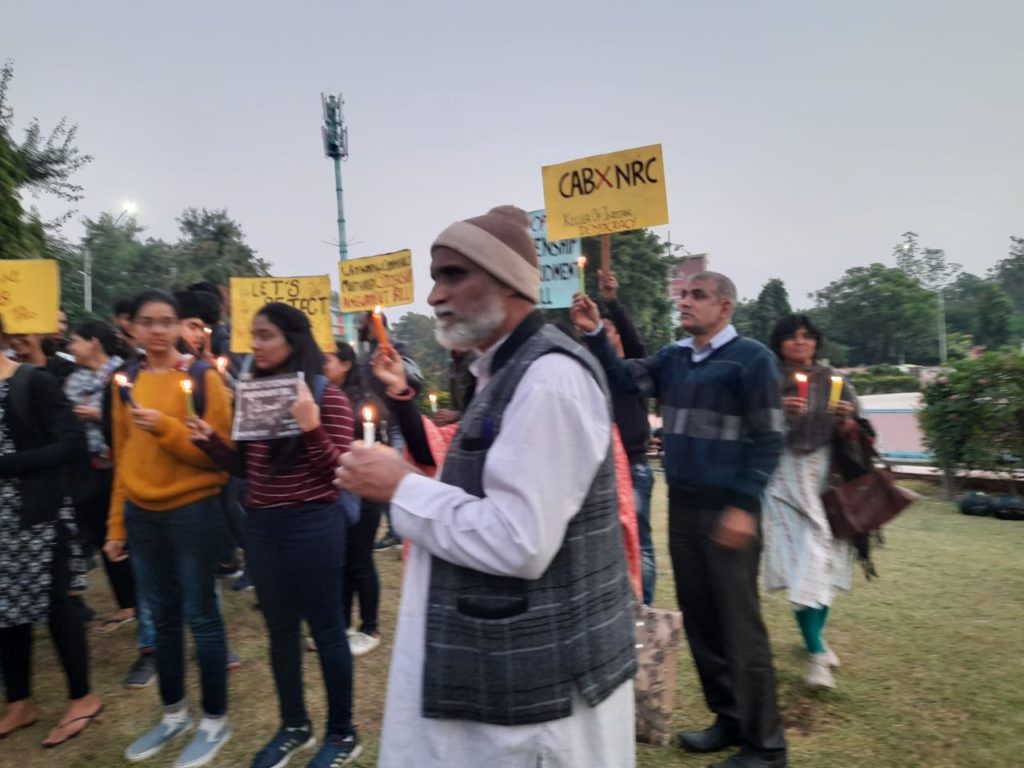 Human Rights Day observed on the streets of Jaipur protesting CAB and NRC 12