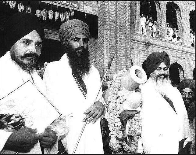 Sant Jarnail Singh Bhindranwale and Sant Harcharan Singh Longowal