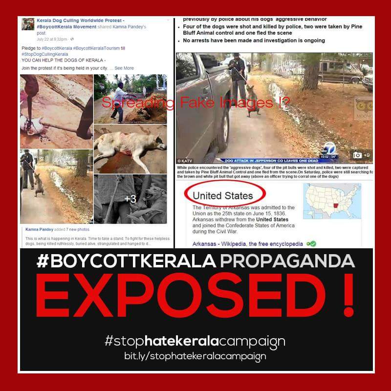 Fake propaganda images used against kerala government