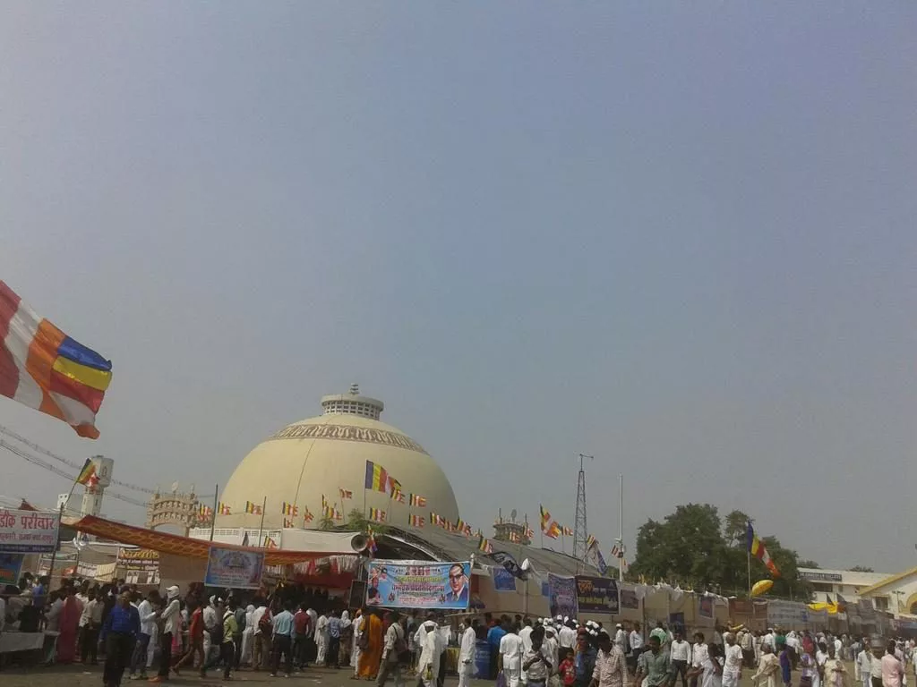 Followers of Dr. Babasaheb Ambedkar at Deeksha Bhoomi