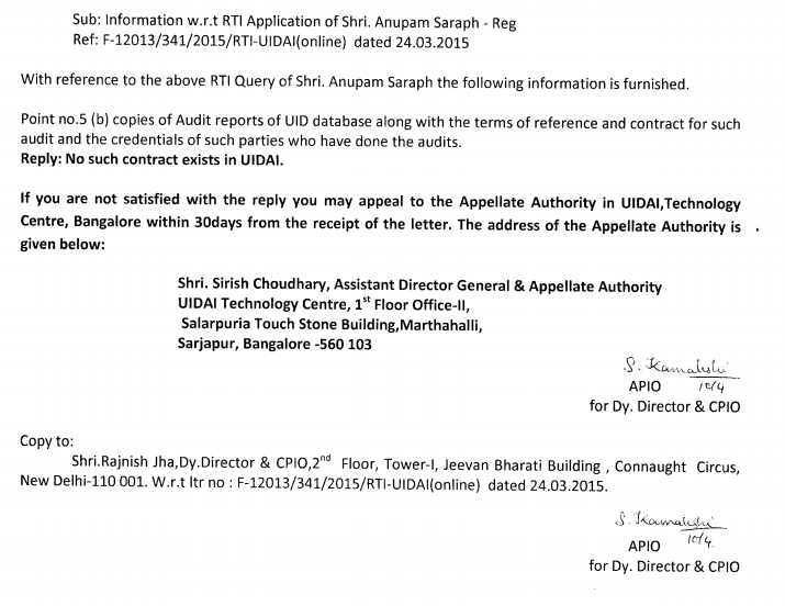 RTI says Aadhaar has never been verified or audited