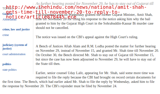 Did Uday Lalit represent Amit Shah? Before