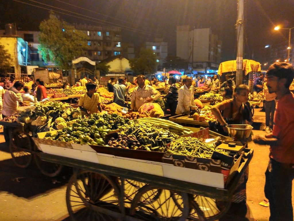 vegetable vendor carts manvelpada virar maharashtra india