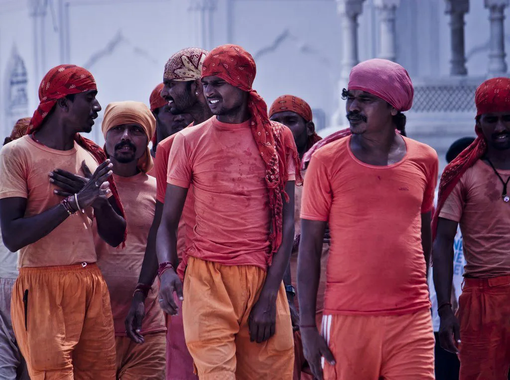 Labourers in Atta Mandi, Amritsar, Punjab