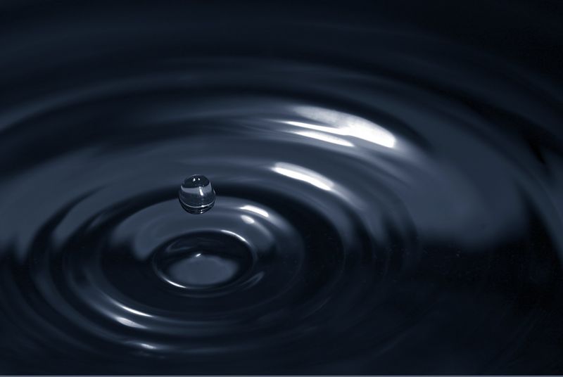 Water drop - ripples