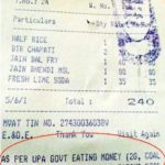 Defamatory bill at Aditi Restaurant