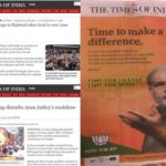 Biased news reporting in Times of India