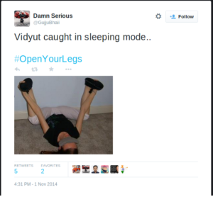 Damn Serious on Twitter   Vidyut caught in sleeping mode