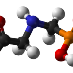 Glyphosate structure 3D balls