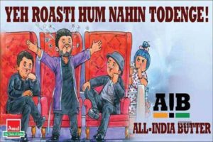 Amul butter cartoon supporting AIB