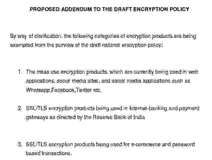 New exemptions to DeitY policy