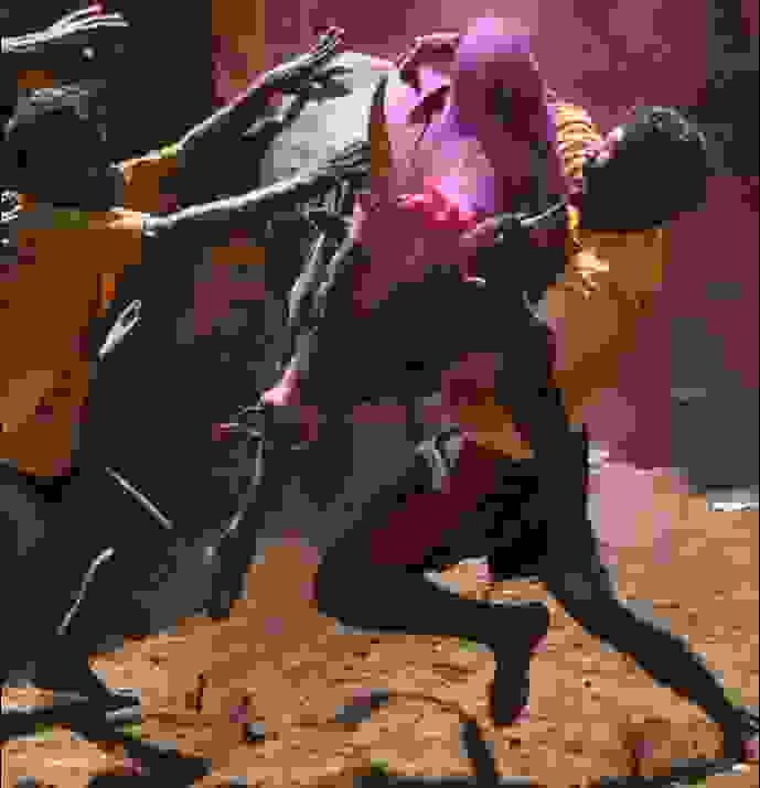 Bull taming at jallikattu, Allangur, India