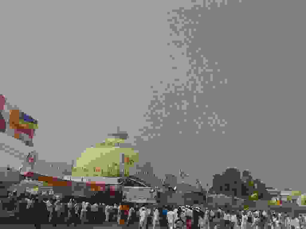 Followers of Dr. Babasaheb Ambedkar at Deeksha Bhoomi