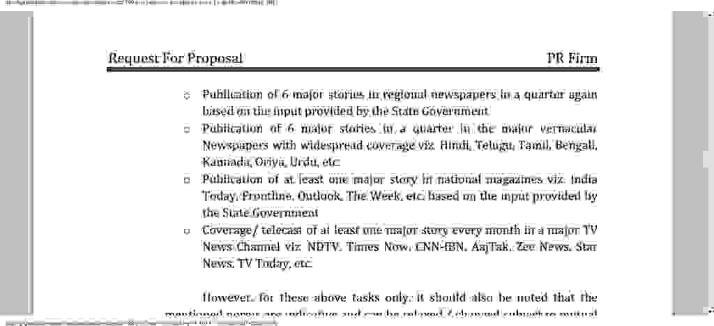 One wonders why Gujarat Government needs news coverate nationwide