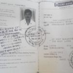 Bank passbook of farmer Guruprasad Baburao Lange