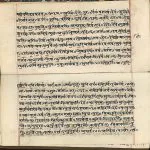 Rigveda in Sanskrit on paper