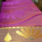 Handloom sari at Walahjapet, Tamil Nadu